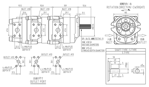 KOMATSU - POMPA HYDRÁULICA 705-41-08090 | Taiwantrade.com
